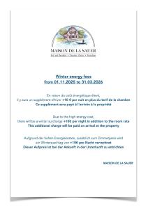 a letter from the ministry of internal affairs of the ministry of internal affairs at Maison de la Sauer - Bed and Breakfast | Chambre d’hôtes | Ferienhaus in Munchhausen