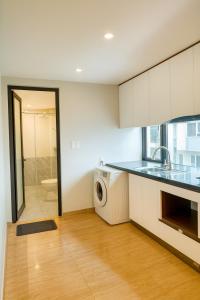 Una cocina o cocineta en An Tín Hotel