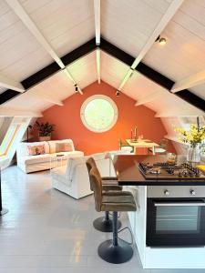 Χώρος καθιστικού στο Natuurhuisje Heeren van Acquoy