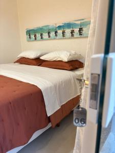 Кровать или кровати в номере Almas gêmeas suíte 6