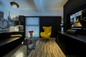 Posezení v ubytování Orange Hotel Chengdu Huanhuaxi