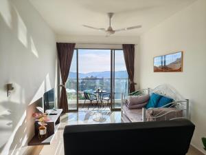 Posezení v ubytování Palas Horizon Kea Farm 2-9 pax 180 View Cameron