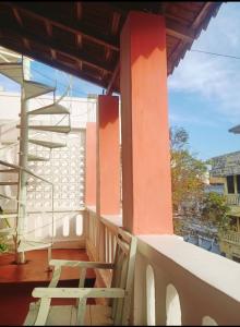 Ban công/sân hiên tại Madame de Lally homestay