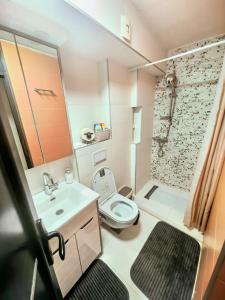 Et badeværelse på Apartman Bedem