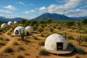 卡布拉科拉尔Sentio Camps的沙漠中一群山 ⁇ 的帐篷