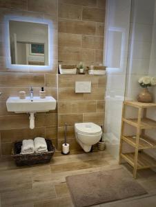 Koupelna v ubytování Danube12 + 14 fotografií