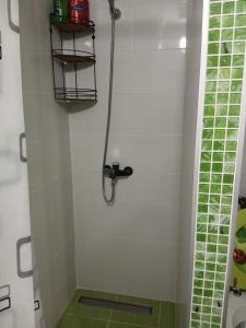 a bathroom with a shower with a shower head at Novi Priboj in Čitluk