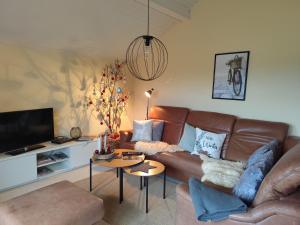 Posezení v ubytování Ferienwohnung Im Grünen