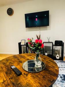 TV a/nebo společenská místnost v ubytování Marlowes Flat 3