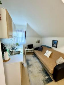 Гостиная зона в Vila Aurora , 50m od Gondole Brzece +25 фотографий