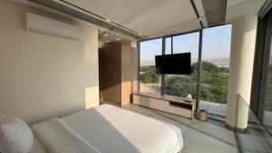 TV a/nebo společenská místnost v ubytování AK Luxury Chalet