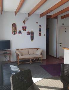 TV a/nebo společenská místnost v ubytování Hotel Panoramico