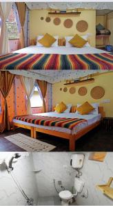 Ένα ή περισσότερα κρεβάτια σε δωμάτιο στο Nadantar Stays