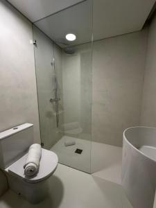 Et badeværelse på Rossio Garden Suites