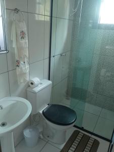 Koupelna v ubytování Aconchego Vilela