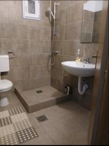 Koupelna v ubytování Stan na dan Ugljevik Centar