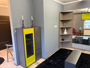 Kuchyň nebo kuchyňský kout v ubytování Apartament 3
