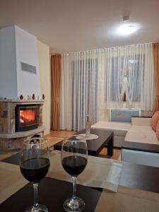 Χώρος καθιστικού στο Ski Area @ Apartment Rosea 205 @ Pamporovo