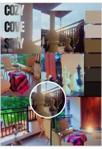 Et opholdsområde på CozyCove stay