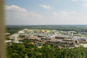 Nespecifikovaný výhled na destinaci Oberhausen nebo výhled na město při pohledu z hotelu