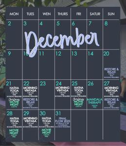 a calendar with the worddreamer written on it at Pura Vibra Hostel in Fortuna