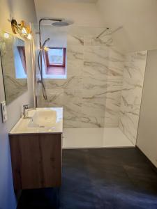 Koupelna v ubytování Villa Nina