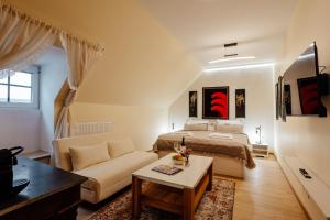 Et opholdsområde på Apartmány FRANZ