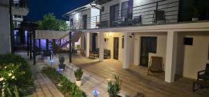 Bygningen som pensionatet ligger i