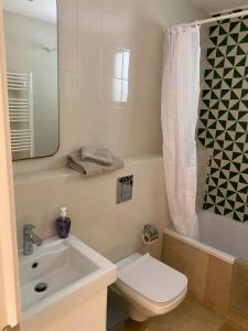 Koupelna v ubytování AMBER appartement