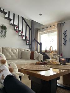 Χώρος καθιστικού στο Domek Na Wzgórzu Roztocze