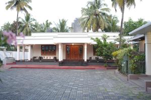 Bygningen som resortet ligger i