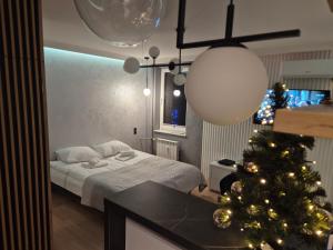 Postel nebo postele na pokoji v ubytování OffWysowa