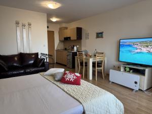 TV/trung tâm giải trí tại Apartment in Aspen Golf