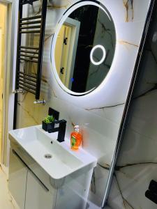 Baðherbergi á Air-Hotel Moldova