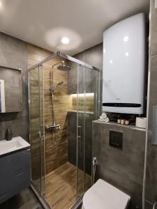 Et badeværelse på Boutique apartment 4