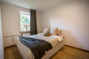 En eller flere senge i et værelse på Stylish Apartment in Lasnamäe