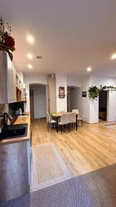 Køkken eller tekøkken på Miodowy apartament