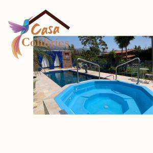 Πισίνα στο ή κοντά στο Casa Colibries Cotacachi EC