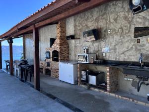 Kuchyň nebo kuchyňský kout v ubytování Sítio Bela Vista