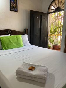 Katil atau katil-katil dalam bilik di Hotel Casa Vieja