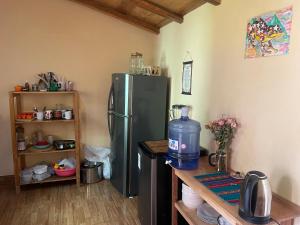 Kuchyň nebo kuchyňský kout v ubytování Casa merkaba