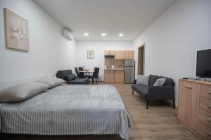 Kuchyň nebo kuchyňský kout v ubytování Studio apartman MALA OAZA