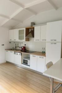 Kuchyň nebo kuchyňský kout v ubytování La Manovella Apartment