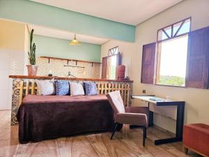 Postel nebo postele na pokoji v ubytování Pousada do Tom