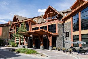 a large building with a building at Misty Mountain- Premium 2 Bedroom Mountain View in Canmore