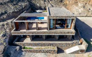 明德卢Casa Vinti9的山间房屋的顶部景色