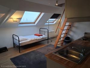 Postel nebo postele na pokoji v ubytování Apart studio9