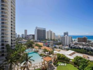 Γενική θέα στη θάλασσα ή θέα στη θάλασσα από  αυτό το ξενοδοχείο διαμερισμάτων