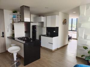 Køkken eller tekøkken på Torres de barlovento luxury