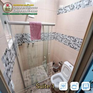 Un baño de Recanto das Rosas